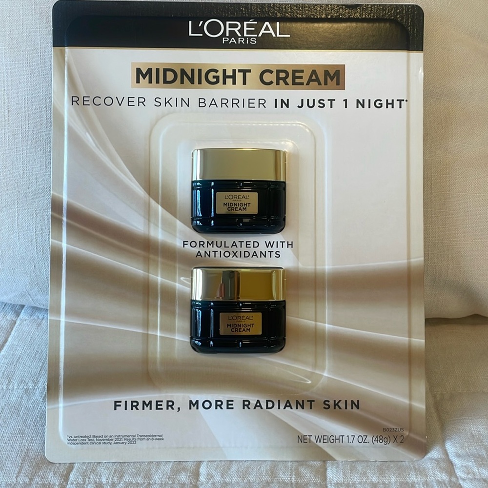 Loreal Midnight Cream Full Size 1.7 oz. x 2